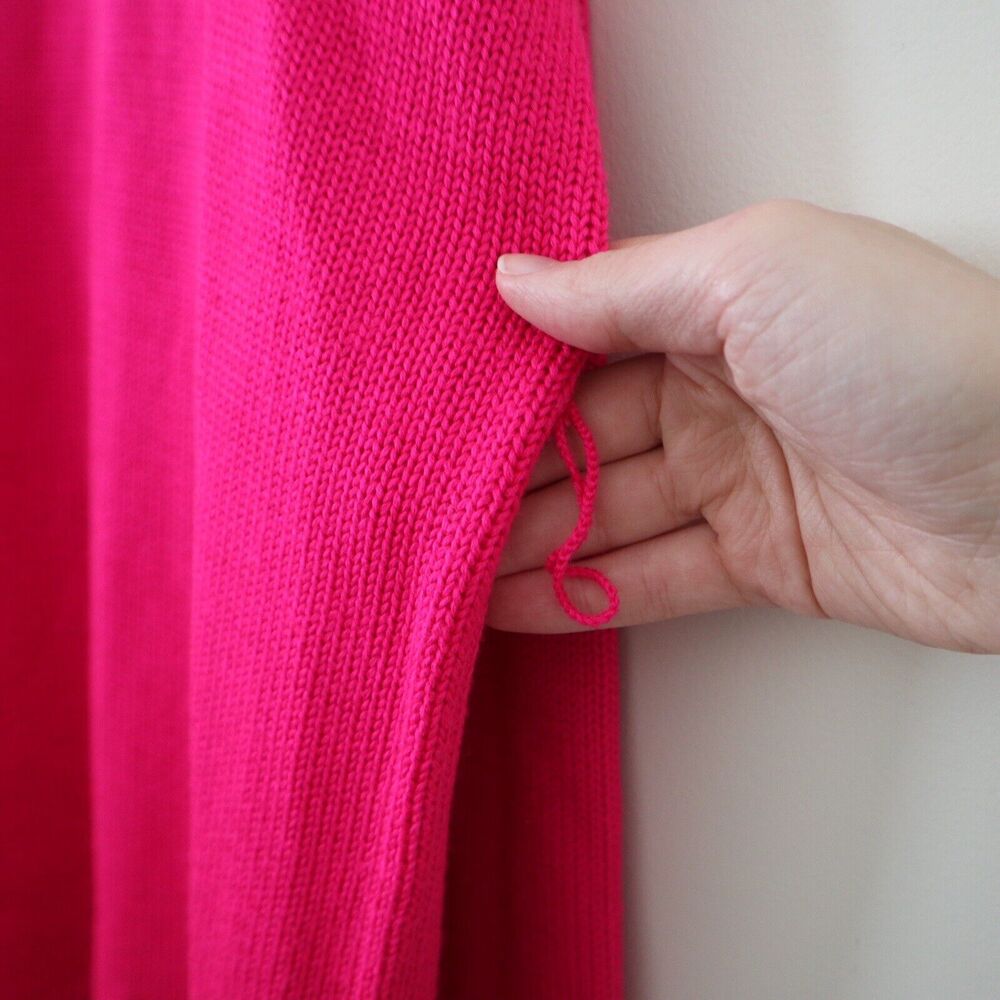 Grlfrnd Denim Size S Darren Oversize Tunic Sweater Pink No Belt - Picture 8 of 11